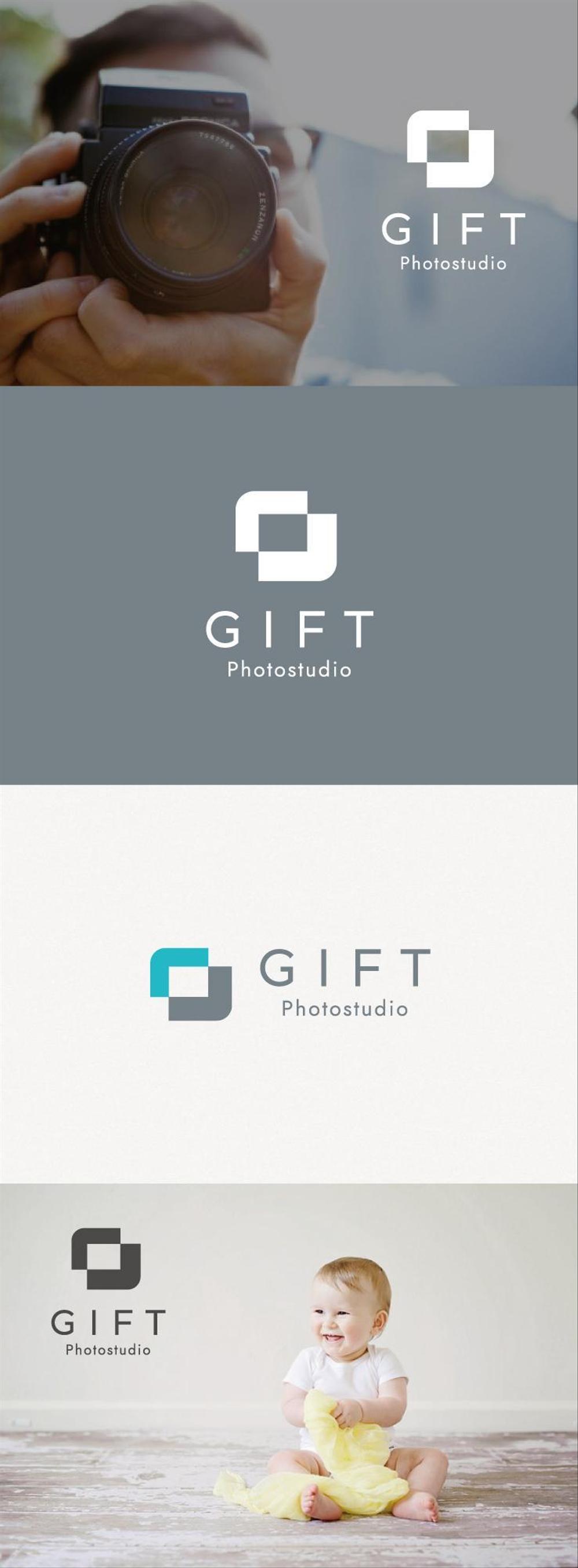 フォトスタジオ創設にともない「Photostudio GIFT」のロゴ制作の依頼