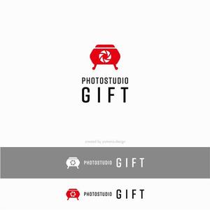 y2design (yamana_design)さんのフォトスタジオ創設にともない「Photostudio GIFT」のロゴ制作の依頼への提案