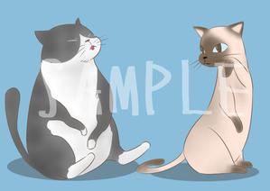 おにぎりうめこ ()さんの猫のキャラクターデザインへの提案