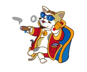 株式会社イーネットビズ (e-nets)さんのTwitterのアイコンのキャラクターデザインで「サングラスをかけている猫」モチーフ希望です。への提案