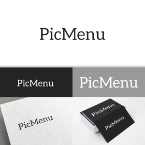 minervaabbe ()さんのみんなの写真メニューポータルサイト「PicMenu」のロゴへの提案