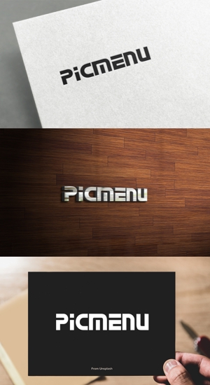 athenaabyz ()さんのみんなの写真メニューポータルサイト「PicMenu」のロゴへの提案