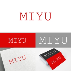 minervaabbe ()さんのキューブウレタンを使用したインテリア「MIYU」シリーズのブランドロゴへの提案