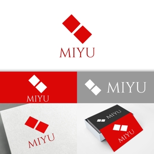 minervaabbe ()さんのキューブウレタンを使用したインテリア「MIYU」シリーズのブランドロゴへの提案