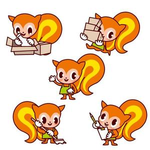 marukei (marukei)さんのかわいいリスのイラストへの提案