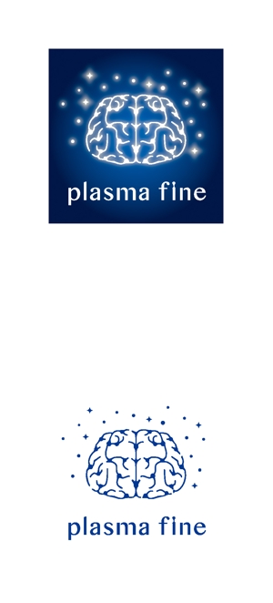 有限会社シゲマサ (NOdesign)さんのオリジナルのサプリメント「プラズマ　ファイン」のロゴへの提案