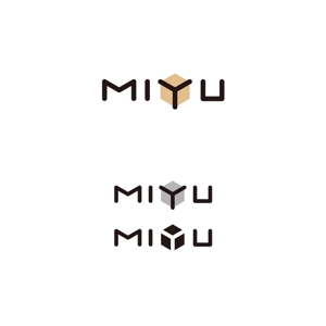  K-digitals (K-digitals)さんのキューブウレタンを使用したインテリア「MIYU」シリーズのブランドロゴへの提案