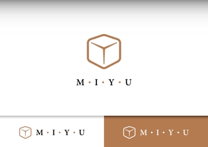 Bucchi (Bucchi)さんのキューブウレタンを使用したインテリア「MIYU」シリーズのブランドロゴへの提案