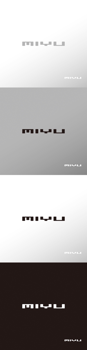 doremi (doremidesign)さんのキューブウレタンを使用したインテリア「MIYU」シリーズのブランドロゴへの提案
