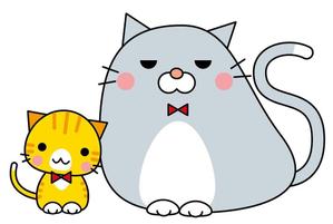 ちびきせき (chibikiseki)さんの猫のキャラクターデザインへの提案