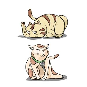 ももひき (momo_04)さんの猫のキャラクターデザインへの提案