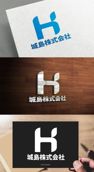 athenaabyz ()さんの「城島株式会社」のウェブ・印刷物用に使用するロゴデザインへの提案