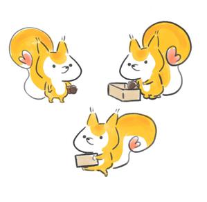 ノグチマリコ (collo)さんのかわいいリスのイラストへの提案