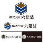 秋山嘉一郎 (akkyak)さんの塗装工事会社　株式会社六建装のロゴへの提案