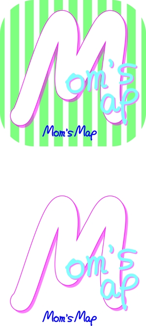 mhrt9823さんのアプリ 「Mom's Map」のロゴへの提案