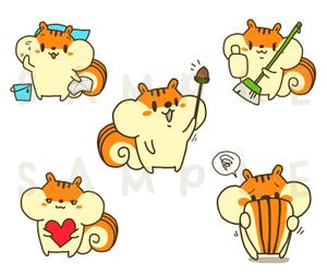 satomin2018 (satomin2018)さんのかわいいリスのイラストへの提案
