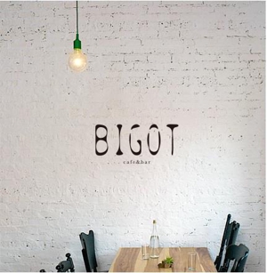 s m d s (smds)さんの飲食店（cafe、bar)のロゴ作成「BIGOT」の文字を入れてへの提案