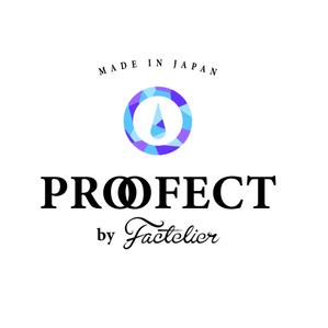 SANTS (osmo)さんのアパレルブランド ファクトリエの機能性衣料(撥水など防汚れ)の「PROOFECT」 のロゴデザインへの提案