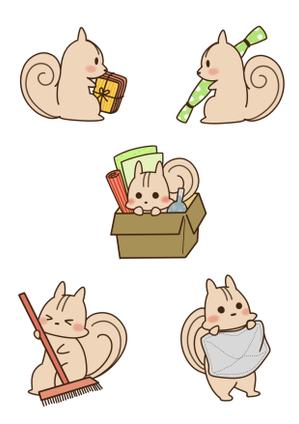KEI-YUKIさんのかわいいリスのイラストへの提案