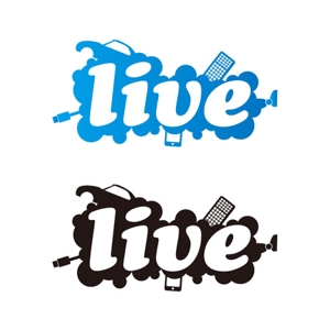青木健太郎 (cementmilk)さんの「live」のロゴ作成への提案