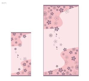 藤原 (takami86)さんの桜柄のイラストへの提案