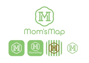 Studio 1806 (saorie06)さんのアプリ 「Mom's Map」のロゴへの提案