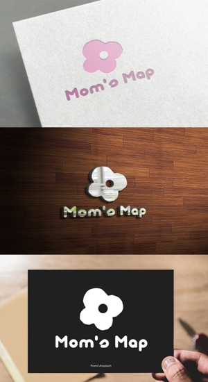 athenaabyz ()さんのアプリ 「Mom's Map」のロゴへの提案