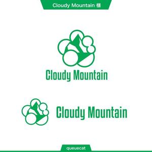 queuecat (queuecat)さんのVapeショップサイト（電子タバコ輸入販売店）「Cloudy　Mountain」のロゴへの提案