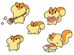Leo (leo777)さんのかわいいリスのイラストへの提案