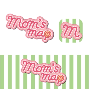 design momo (agomix)さんのアプリ 「Mom's Map」のロゴへの提案