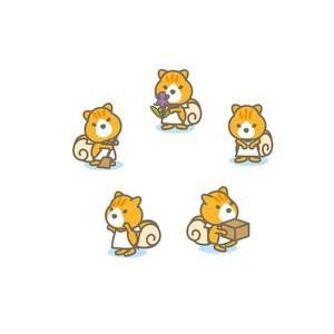  K-digitals (K-digitals)さんのかわいいリスのイラストへの提案