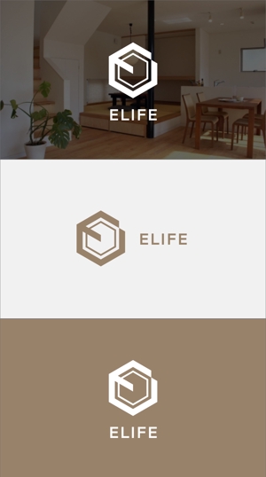 川島 (youhei_kawashima)さんのリフォーム会社　「イーライフ」のロゴデザインへの提案
