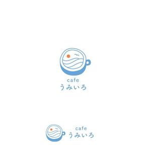 marutsuki (marutsuki)さんの港のカフェ「cafeうみいろ」のロゴへの提案