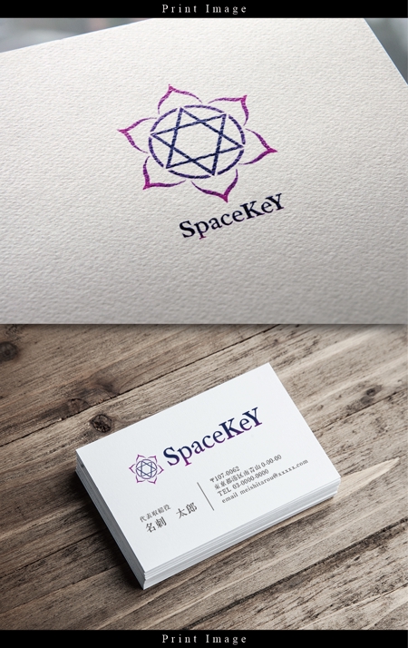 syake (syake)さんのホリスティックケアサロン「SpaceKeY」のロゴへの提案