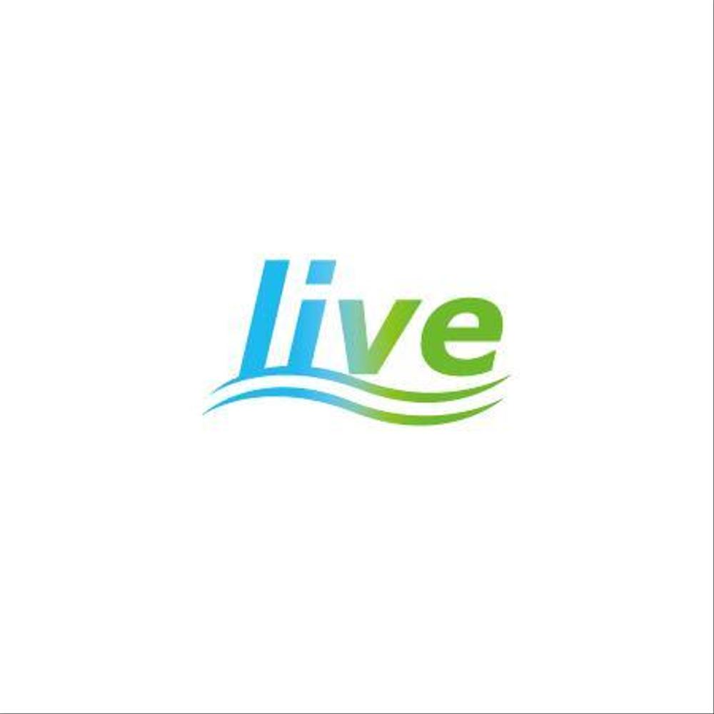 「live」のロゴ作成