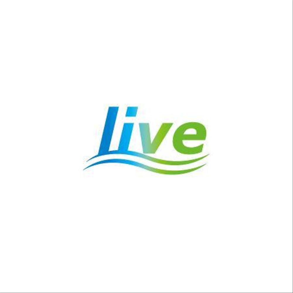 「live」のロゴ作成