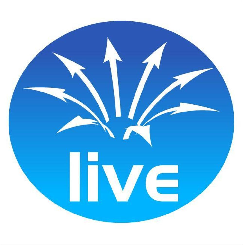 「live」のロゴ作成