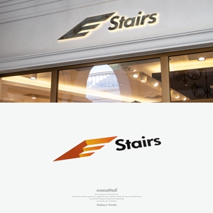 onesize fit’s all (onesizefitsall)さんの内装工事『Stairs』個人事業主のロゴマークへの提案