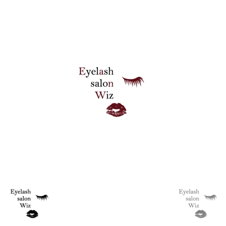 なかやま ()さんのまつ毛エクステサロン「Eyelash salon Wiz」のロゴへの提案