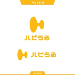 queuecat (queuecat)さんのネット販売サービス「ハピうる」ロゴへの提案