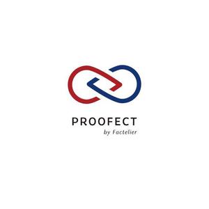 koma58 (koma58)さんのアパレルブランド ファクトリエの機能性衣料(撥水など防汚れ)の「PROOFECT」 のロゴデザインへの提案