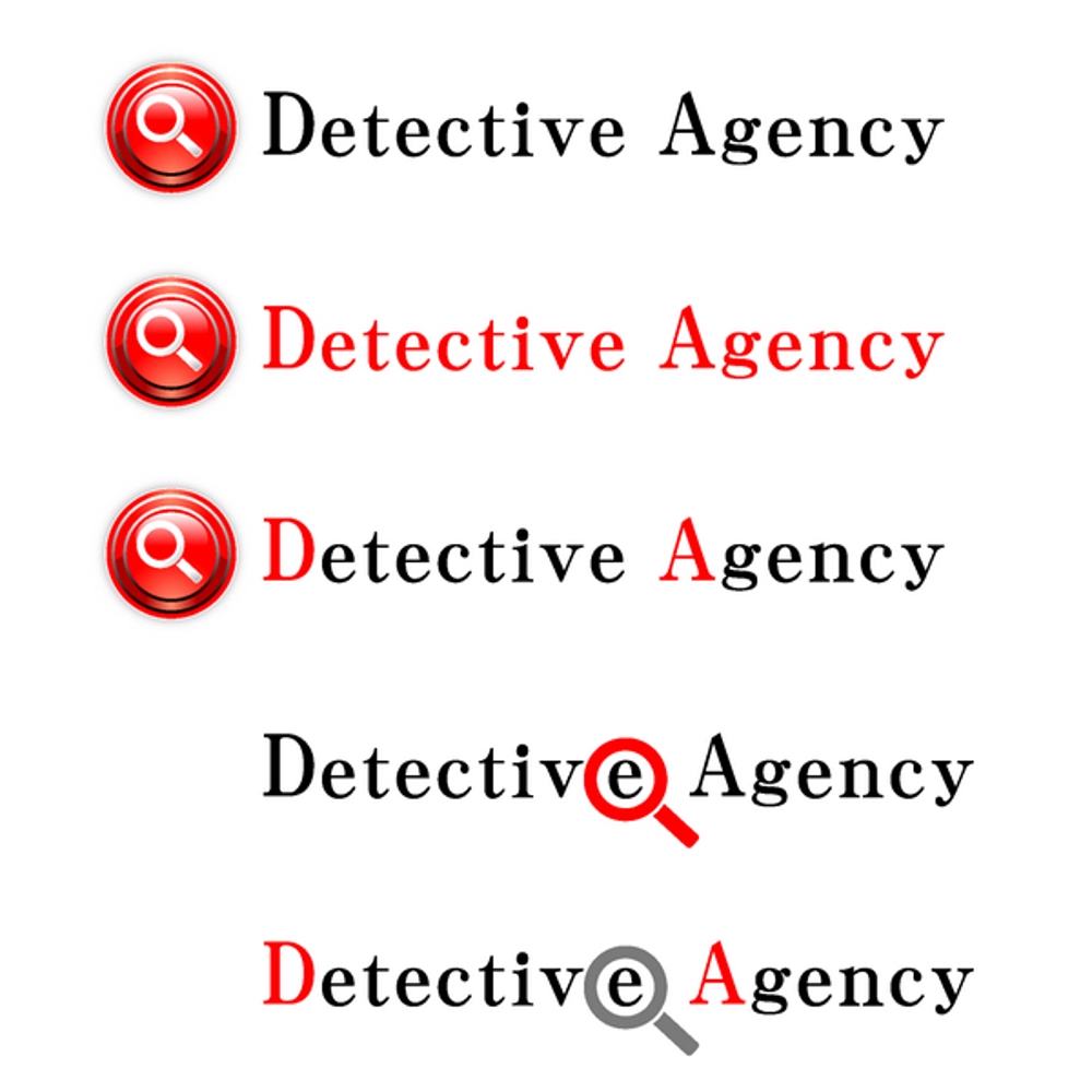 「Detective Agency」のロゴ作成