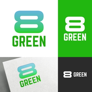 venusable ()さんのレンタカーショップ「GREEN」と「８」を合わせたロゴ募集への提案