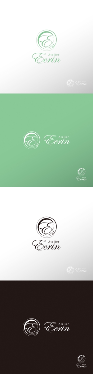 doremi (doremidesign)さんのハンドメイド教室、Atelier  Ecrinのロゴへの提案