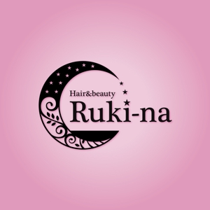 takeda-shingenさんの美容室、エステのトータルビューティーサロン「Hair&beauty Ruki-na」のロゴ作成への提案