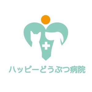 akane_designさんの「ハッピーどうぶつ病院」のロゴ作成への提案