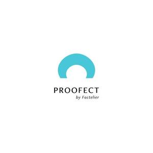 koma58 (koma58)さんのアパレルブランド ファクトリエの機能性衣料(撥水など防汚れ)の「PROOFECT」 のロゴデザインへの提案