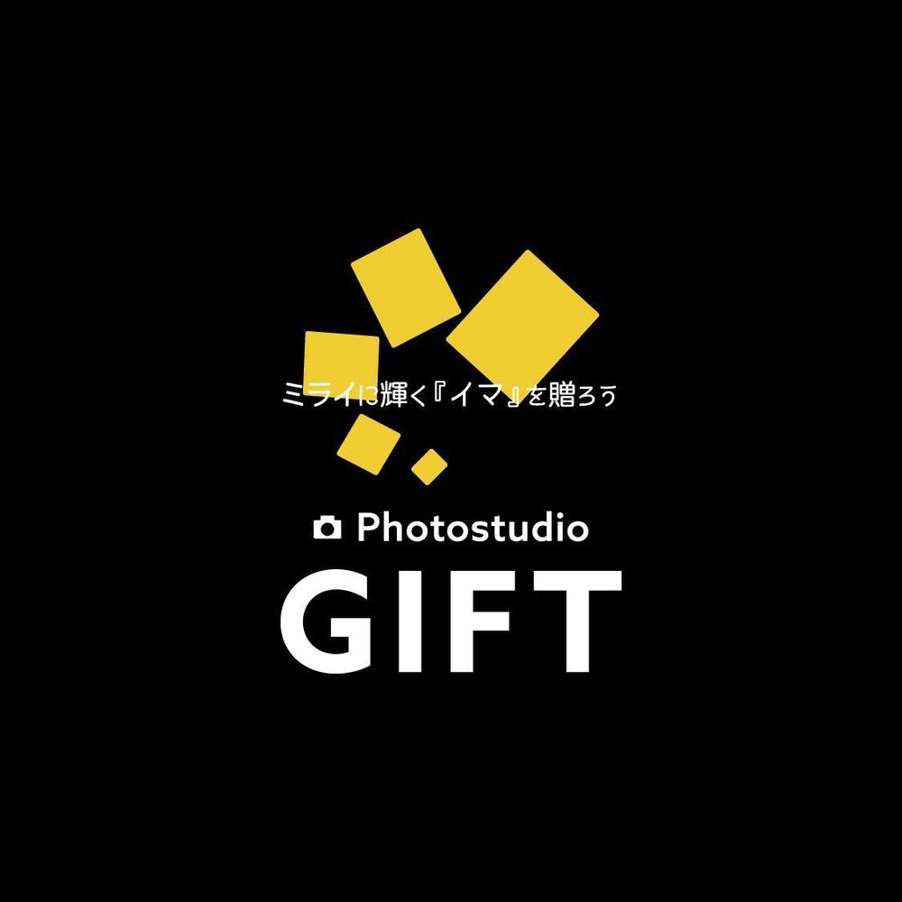 フォトスタジオ創設にともない「Photostudio GIFT」のロゴ制作の依頼