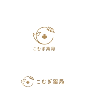 marutsuki (marutsuki)さんの調剤薬局「こむぎ薬局」のロゴマーク への提案