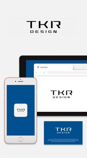サクタ (Saku-TA)さんのデザイン会社「株式会社TKRデザイン」のロゴへの提案